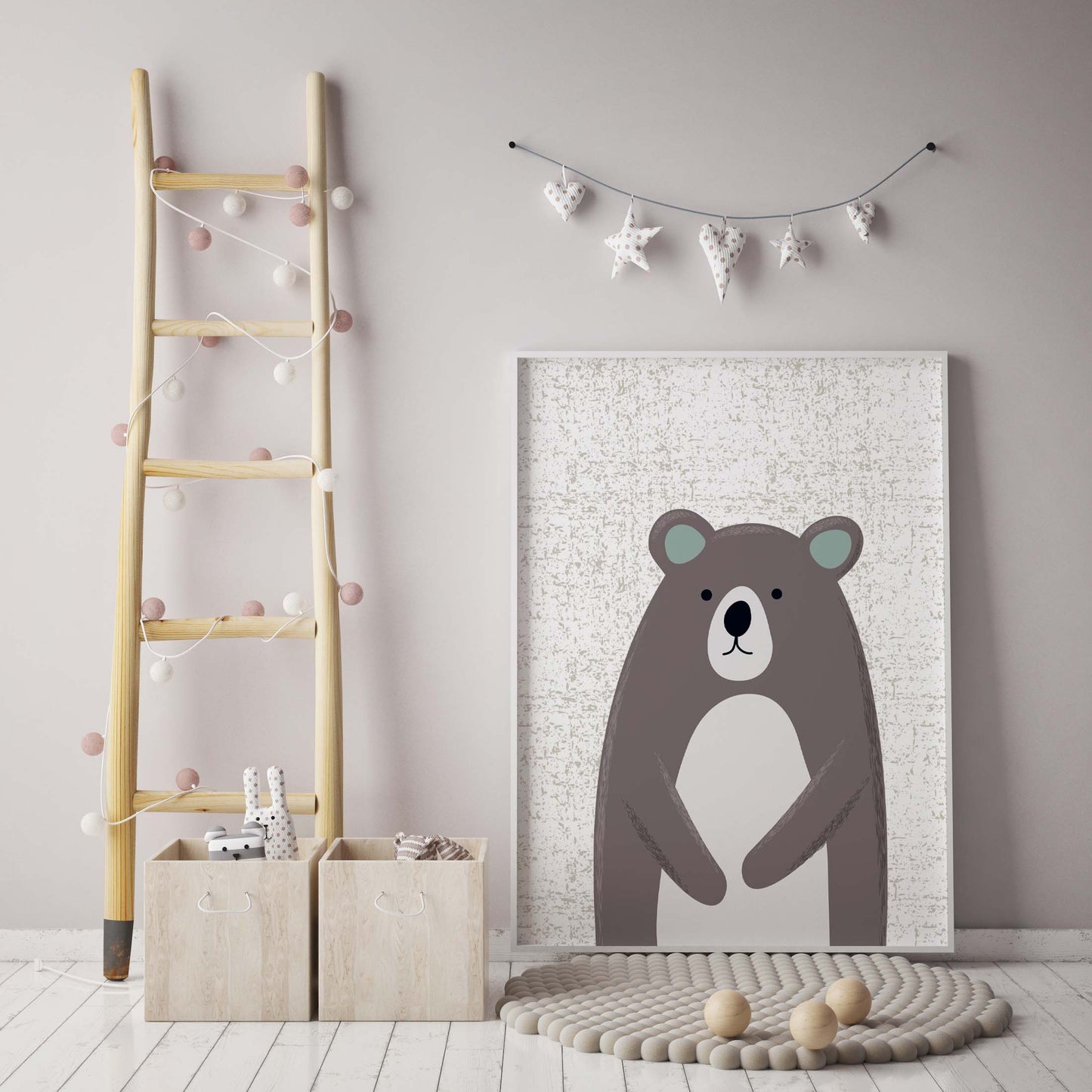 Bear Nursery Wall Art