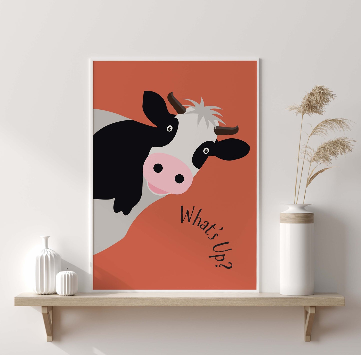 Cow Farm Animal Poster