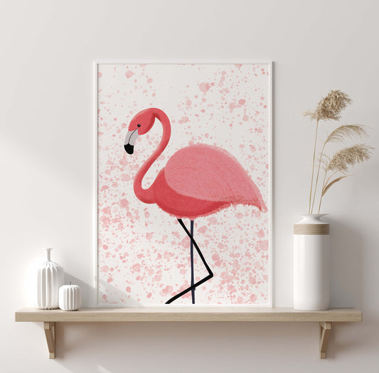 Pink Flamingo Poster