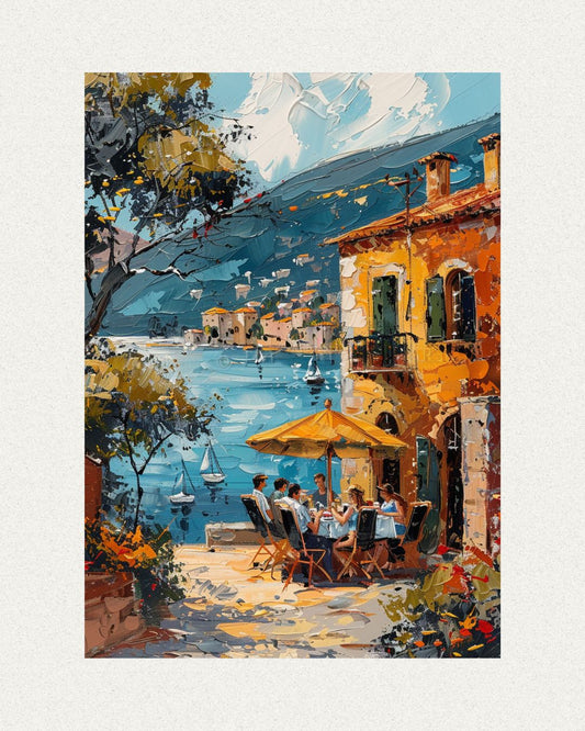 Italian Coastal Fiesta Poster
