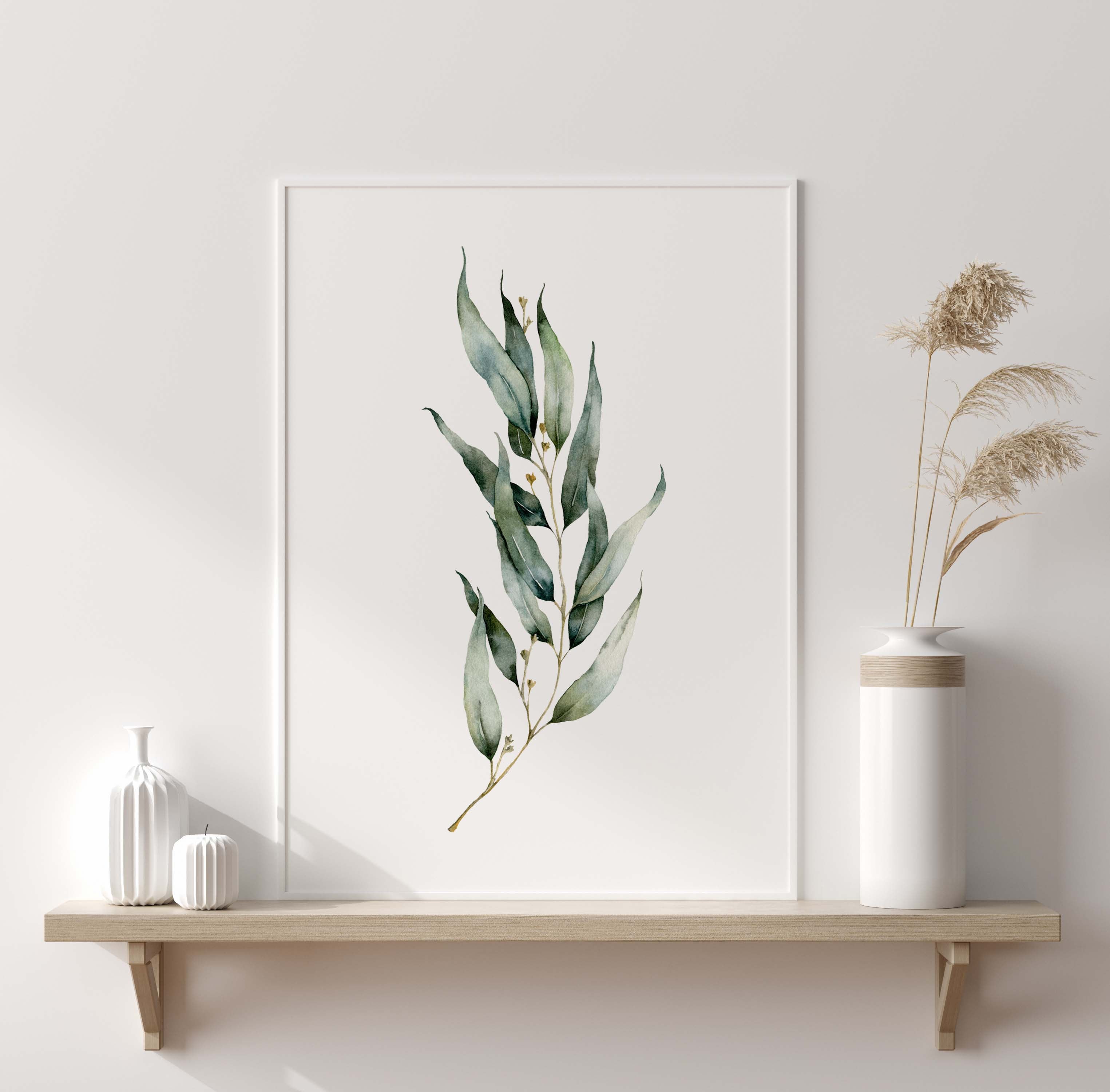 Dainty Green Eucalyptus  Poster