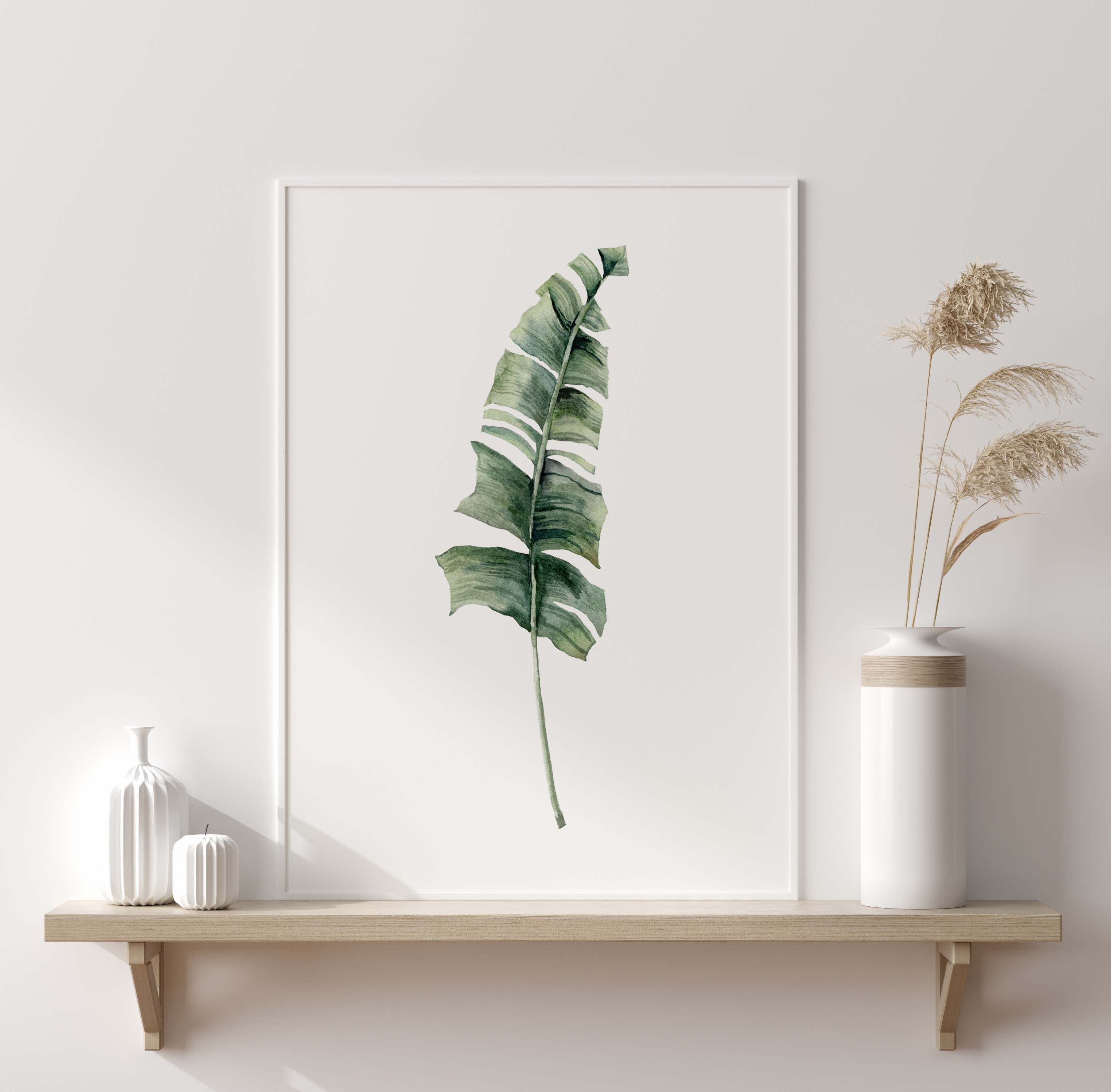 Set of 3 Tropical Leaves Posters