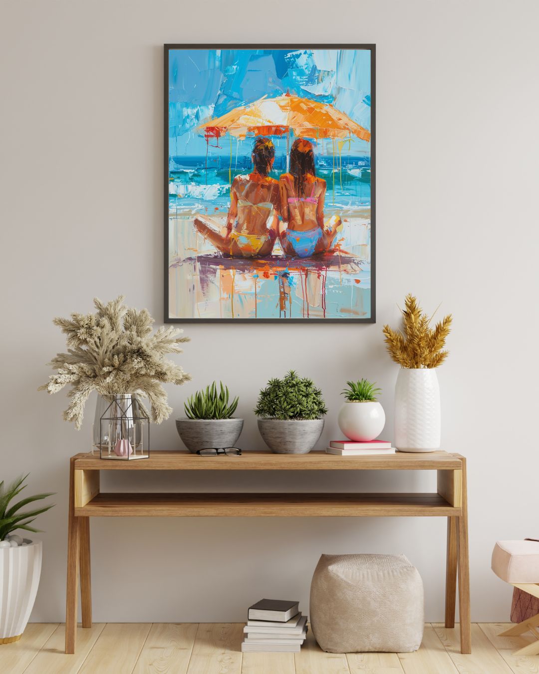 Best Friends at the Beach Poster