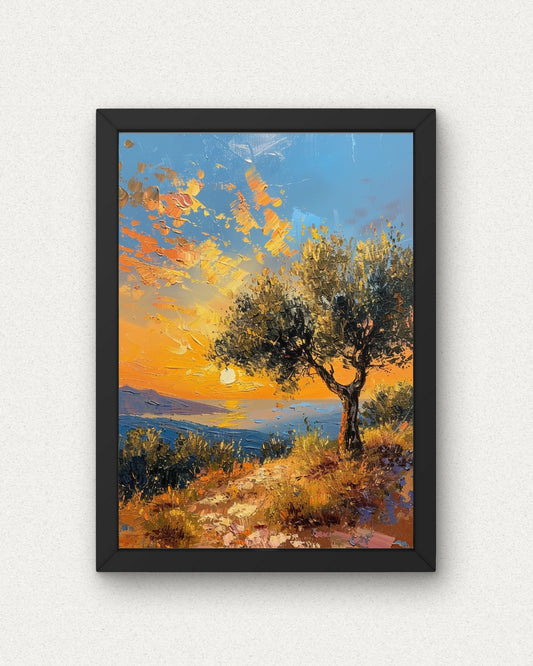 Olive Tree Poster (Eco-Friendly Ink - Multiple Sizes)
