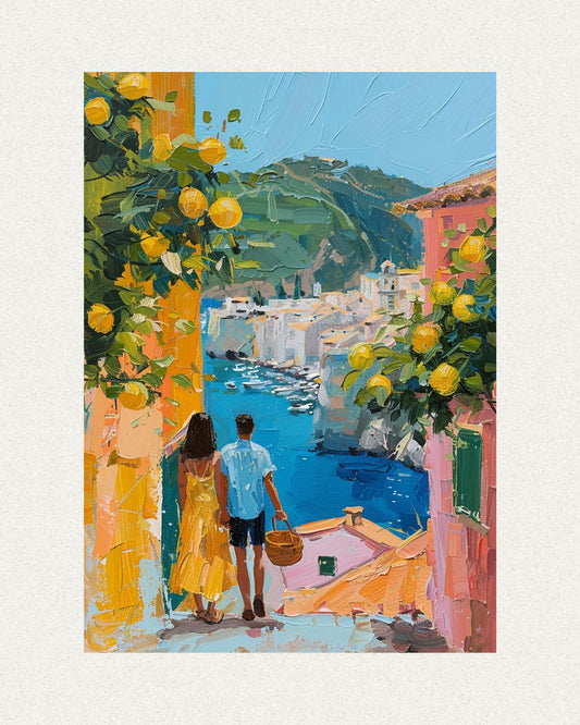 Italian Lemon Grove Romance Poster