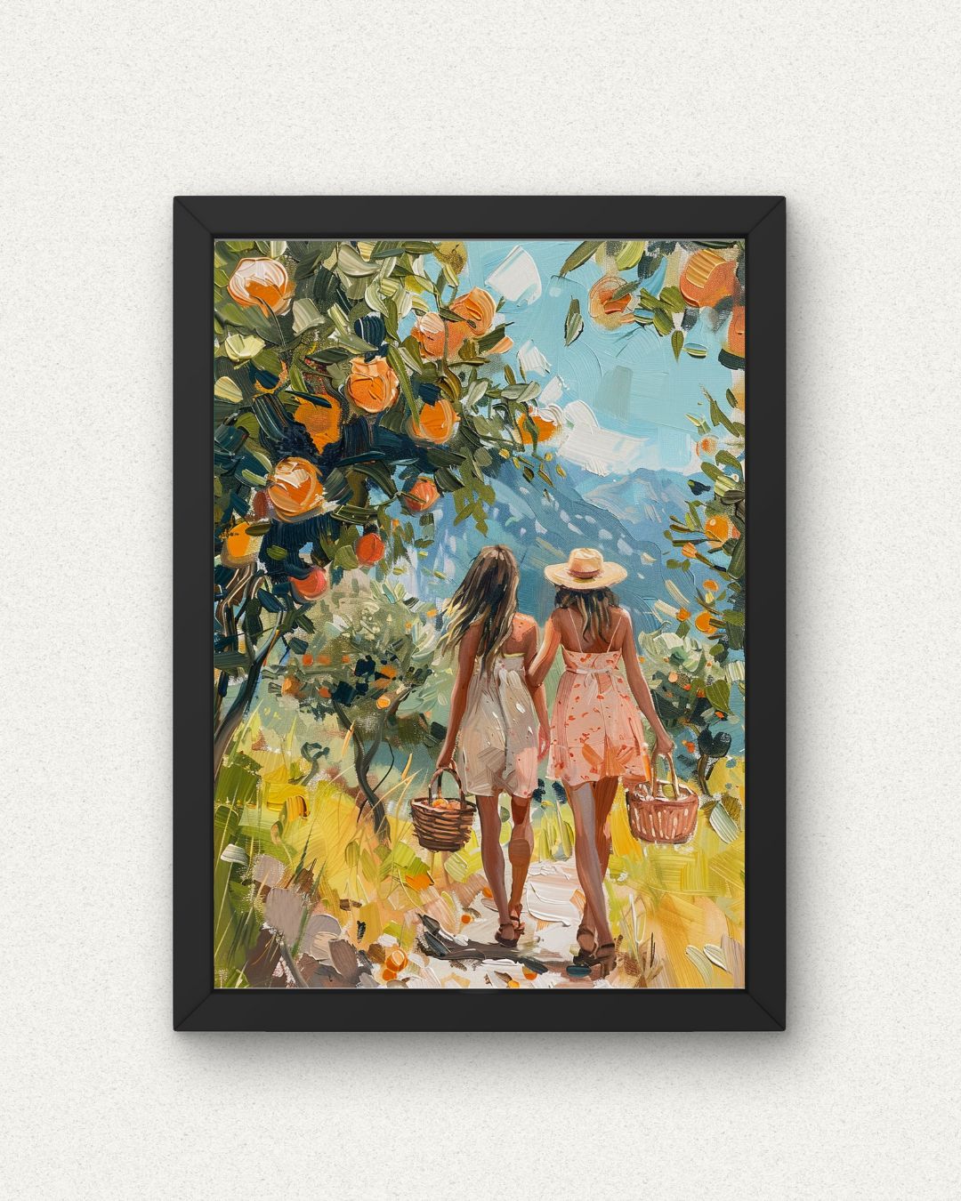 Summer Orchard Stroll Poster