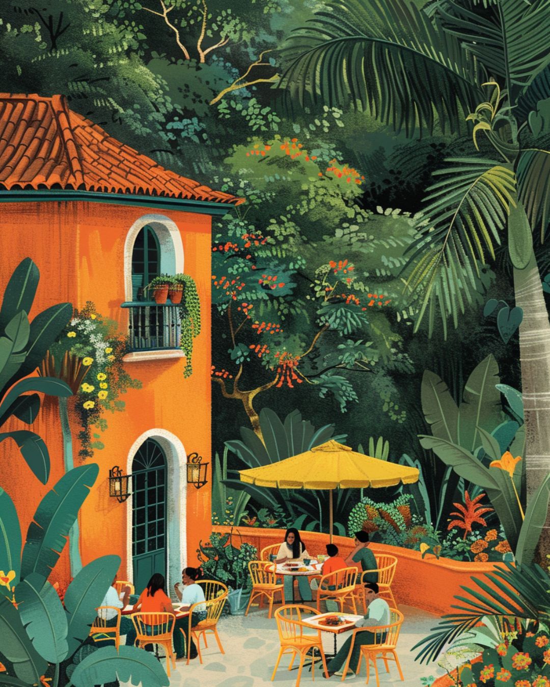 Tropical Oasis in Mexico Poster