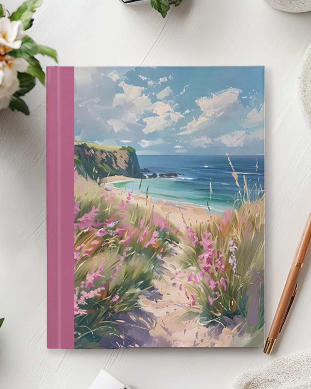 English Seaside Serenity Notebook