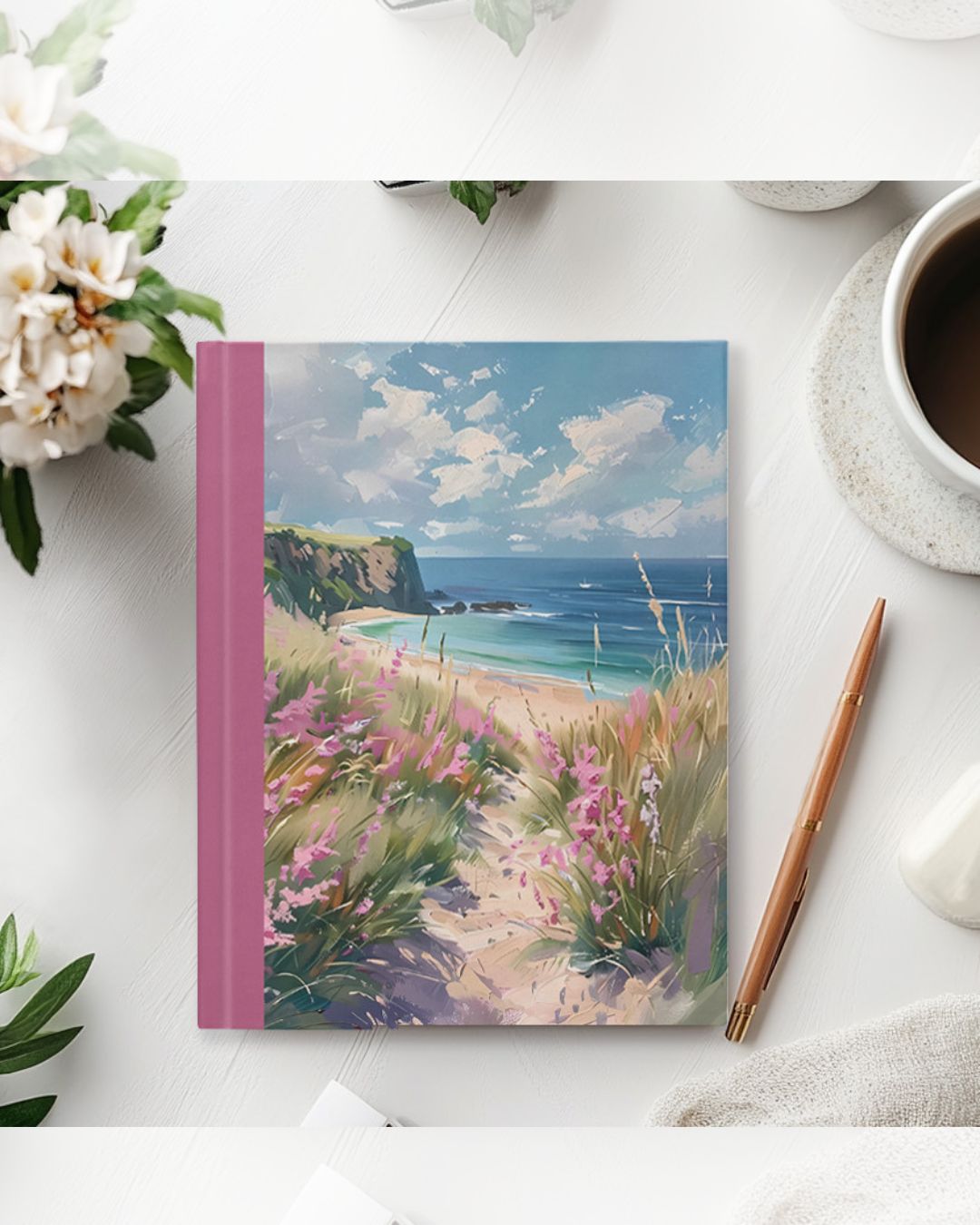 English Seaside Serenity Notebook