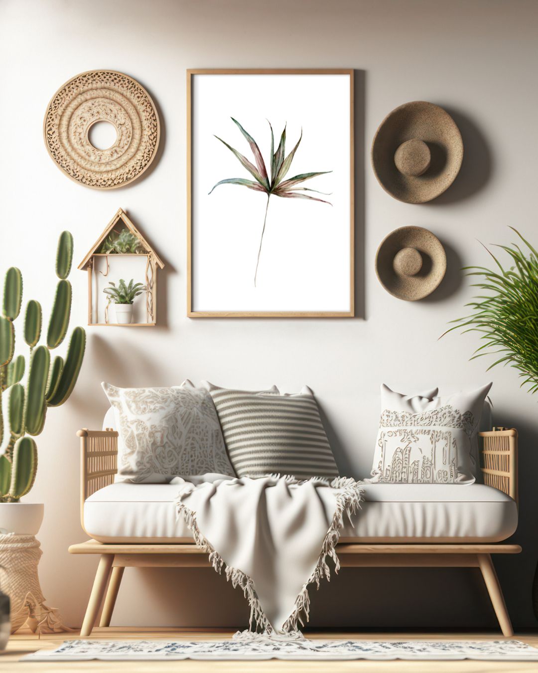 Tropical Palm Leaf Poster