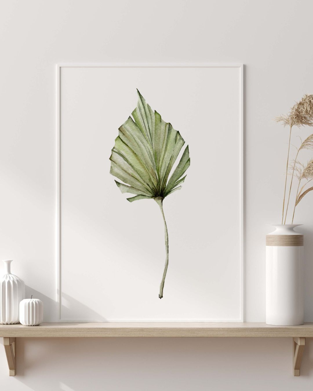 Tropical Green Leaf Poster