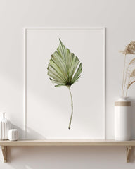 Tropical Green Leaf Poster