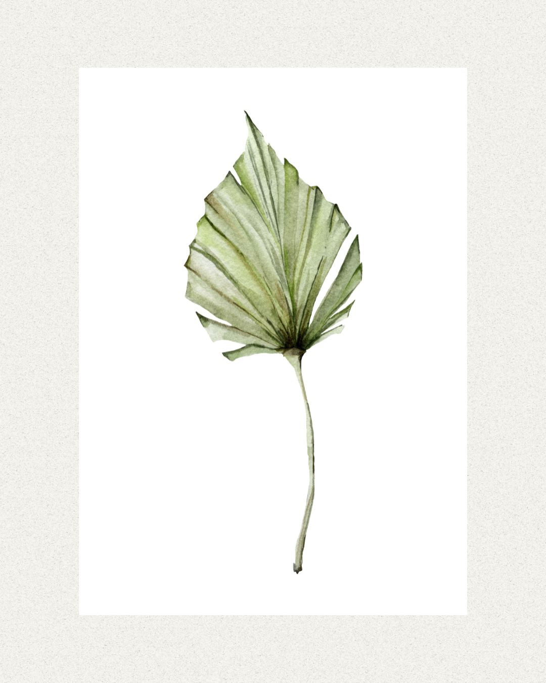 Tropical Green Leaf Poster