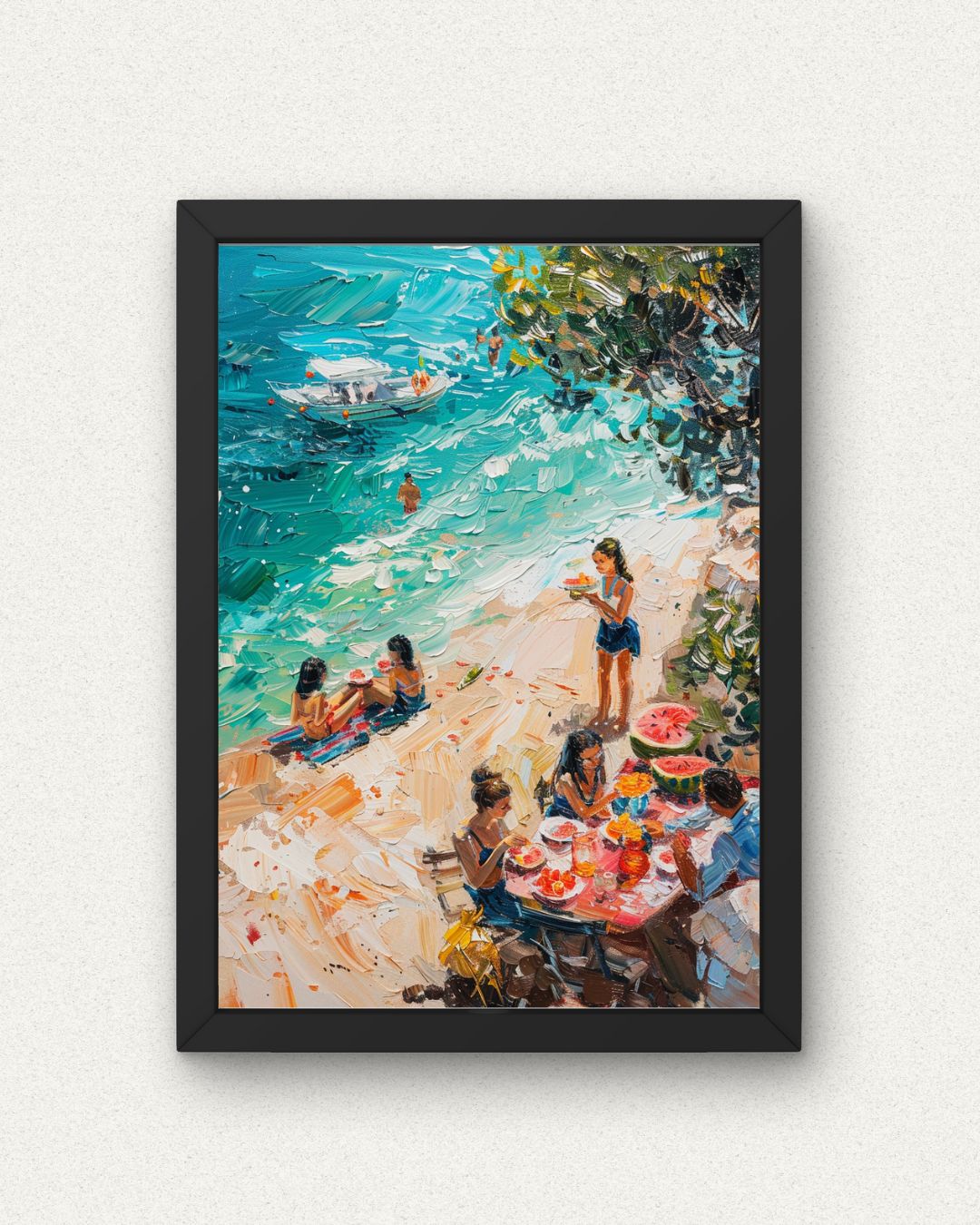 Summer Day Bliss: Beach Scene Poster
