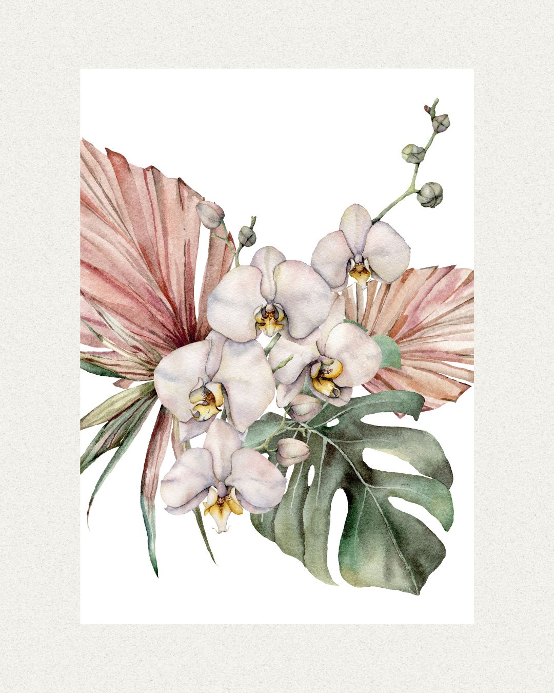 Tropical Orchid Poster