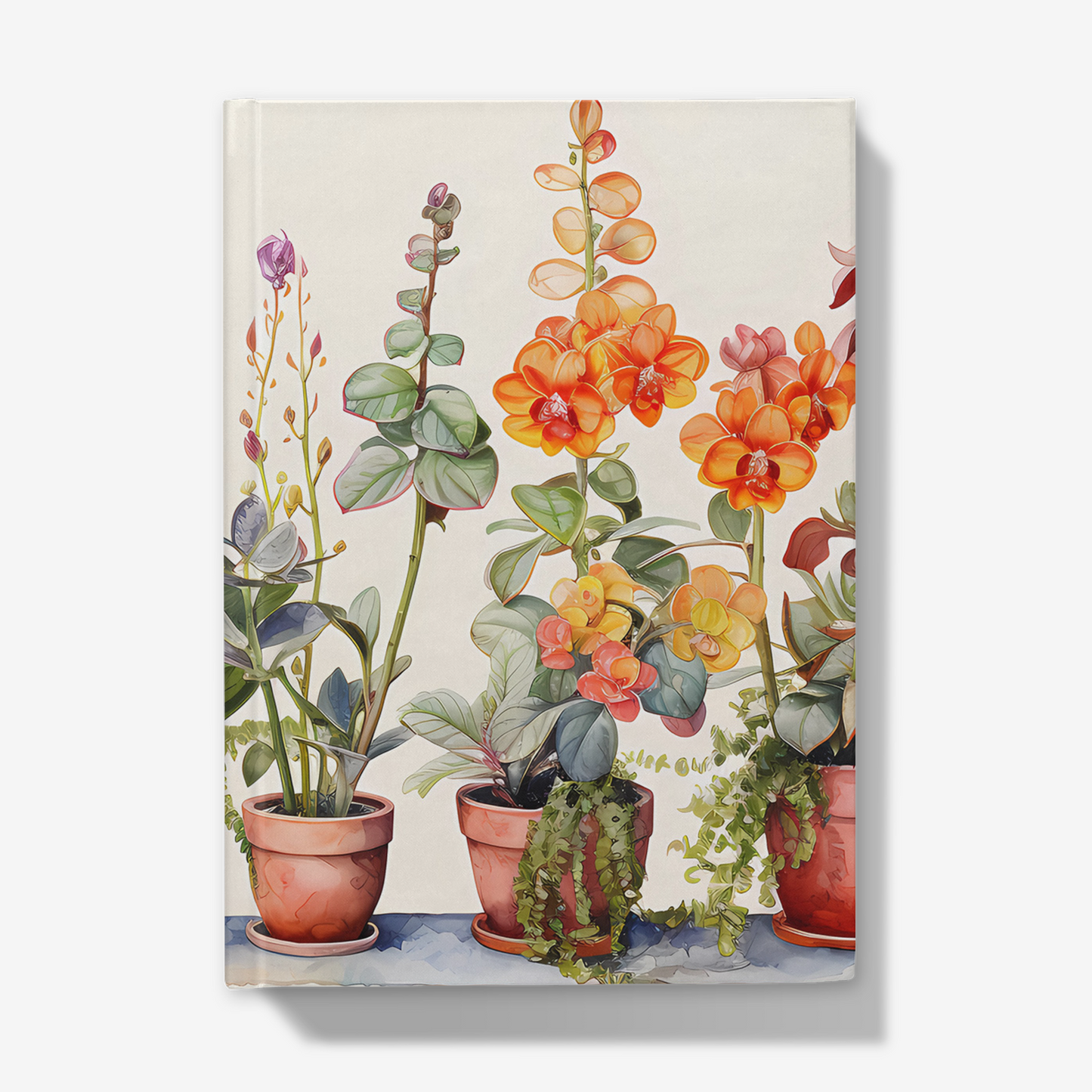 Vibrant Pastel Plants Notebook
