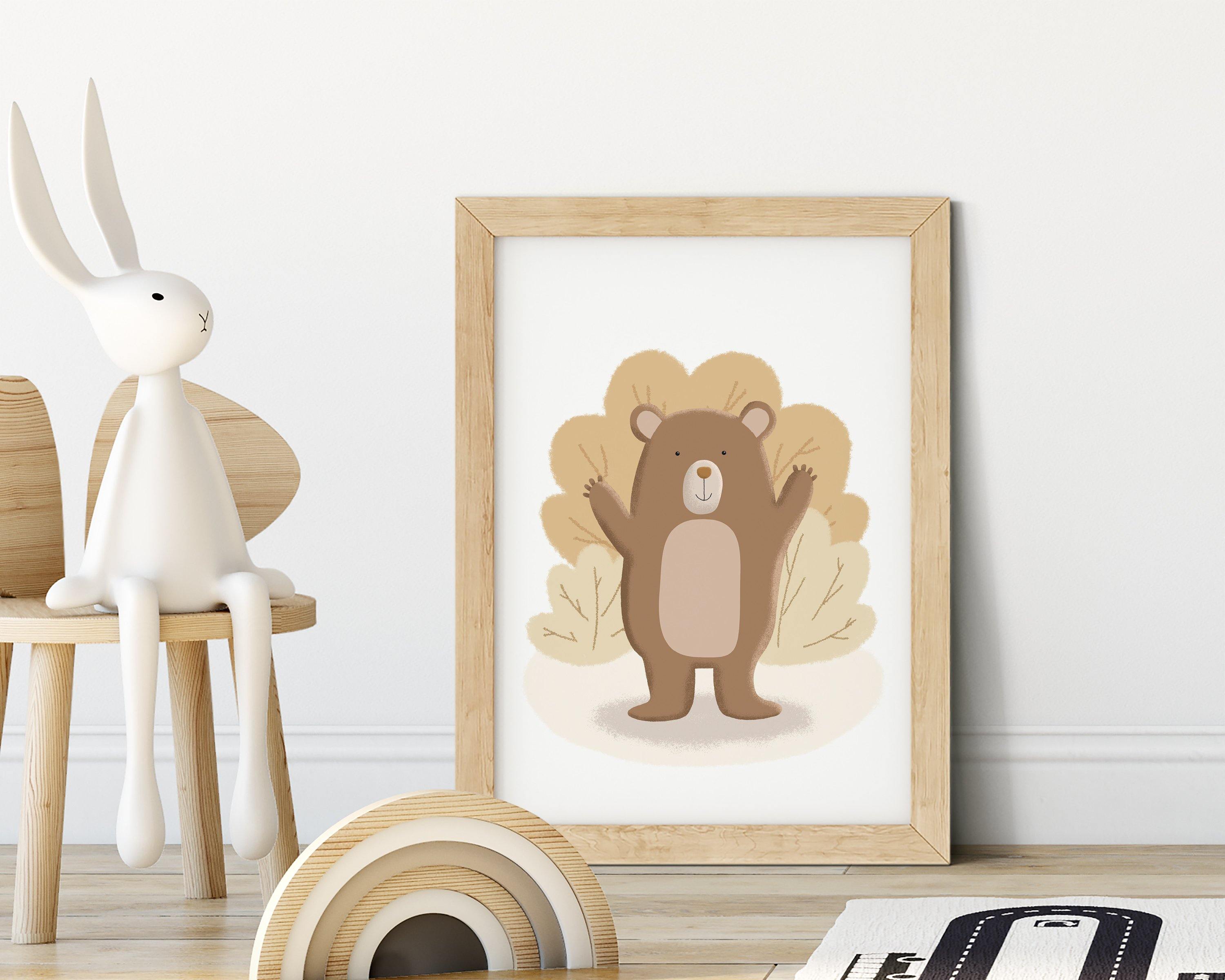 Bear Nursery Print - rabbitholeartdesigns