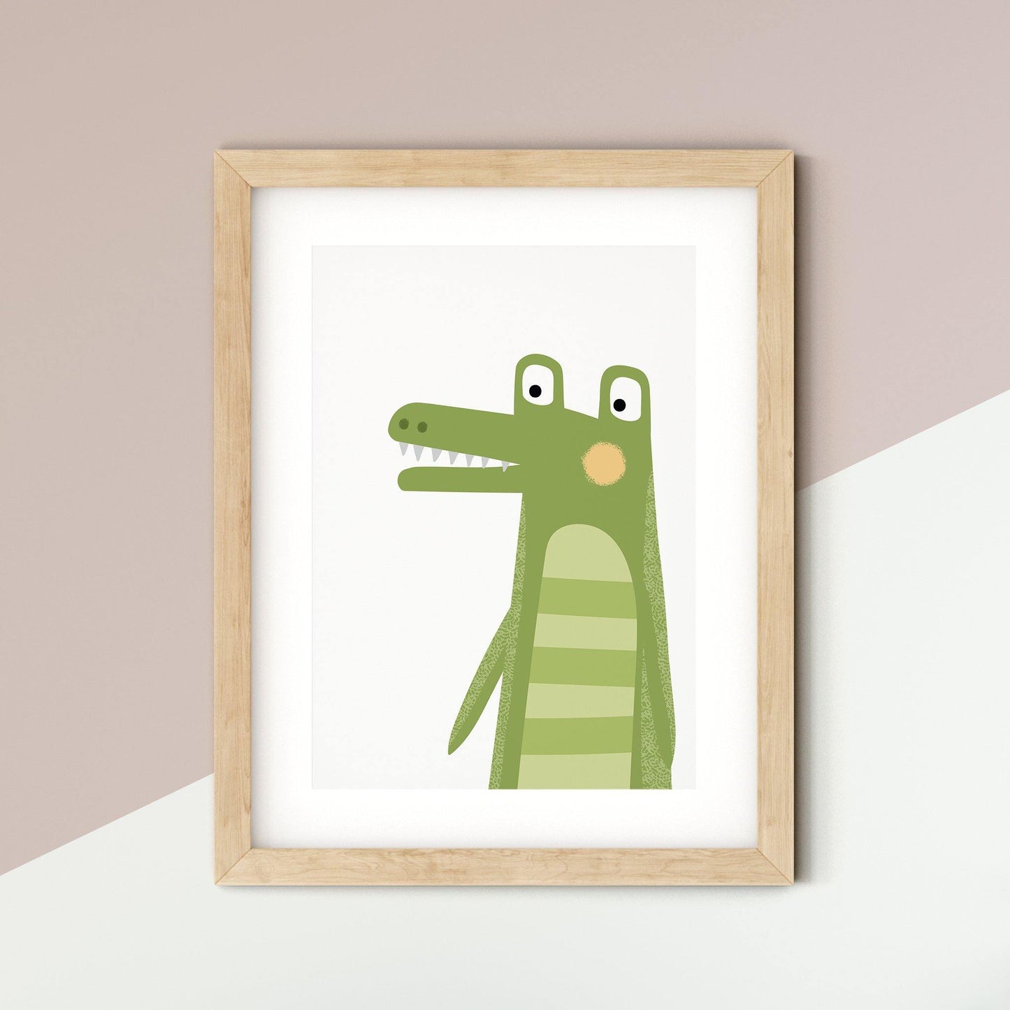 Crocodile Safari Nursery Print - rabbitholeartdesigns