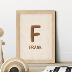 Personalised Nursery Name Print