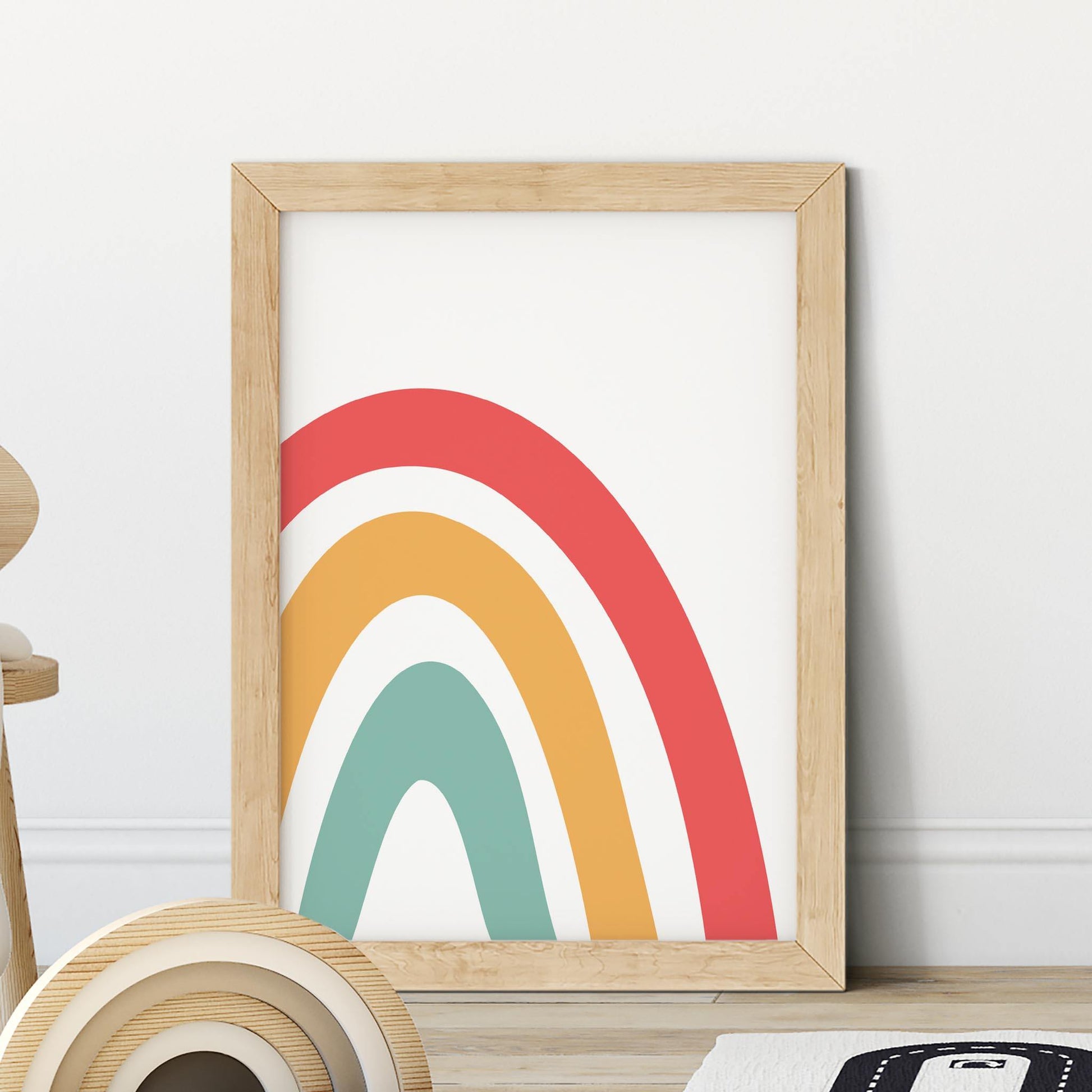 Rainbow Nursery Print - rabbitholeartdesigns