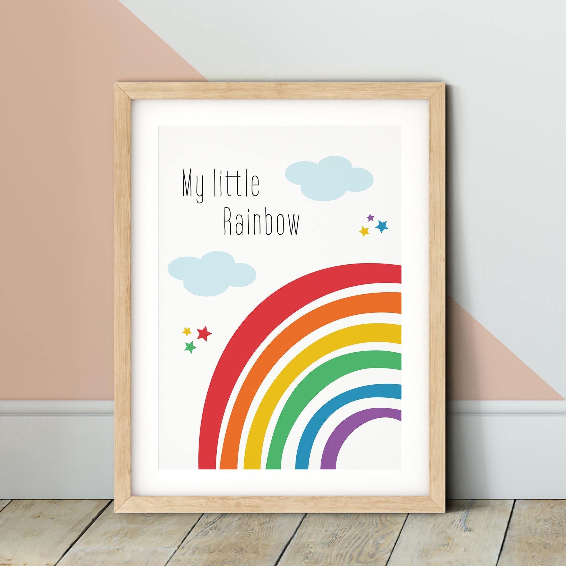My Little Rainbow Nursery Print - rabbitholeartdesigns