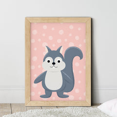 Pink-Animal-Wall-Art-For-Girls-Room