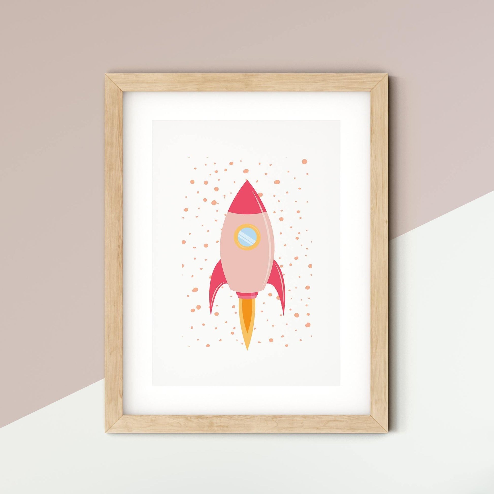 Superhero Rocket Print - rabbitholeartdesigns