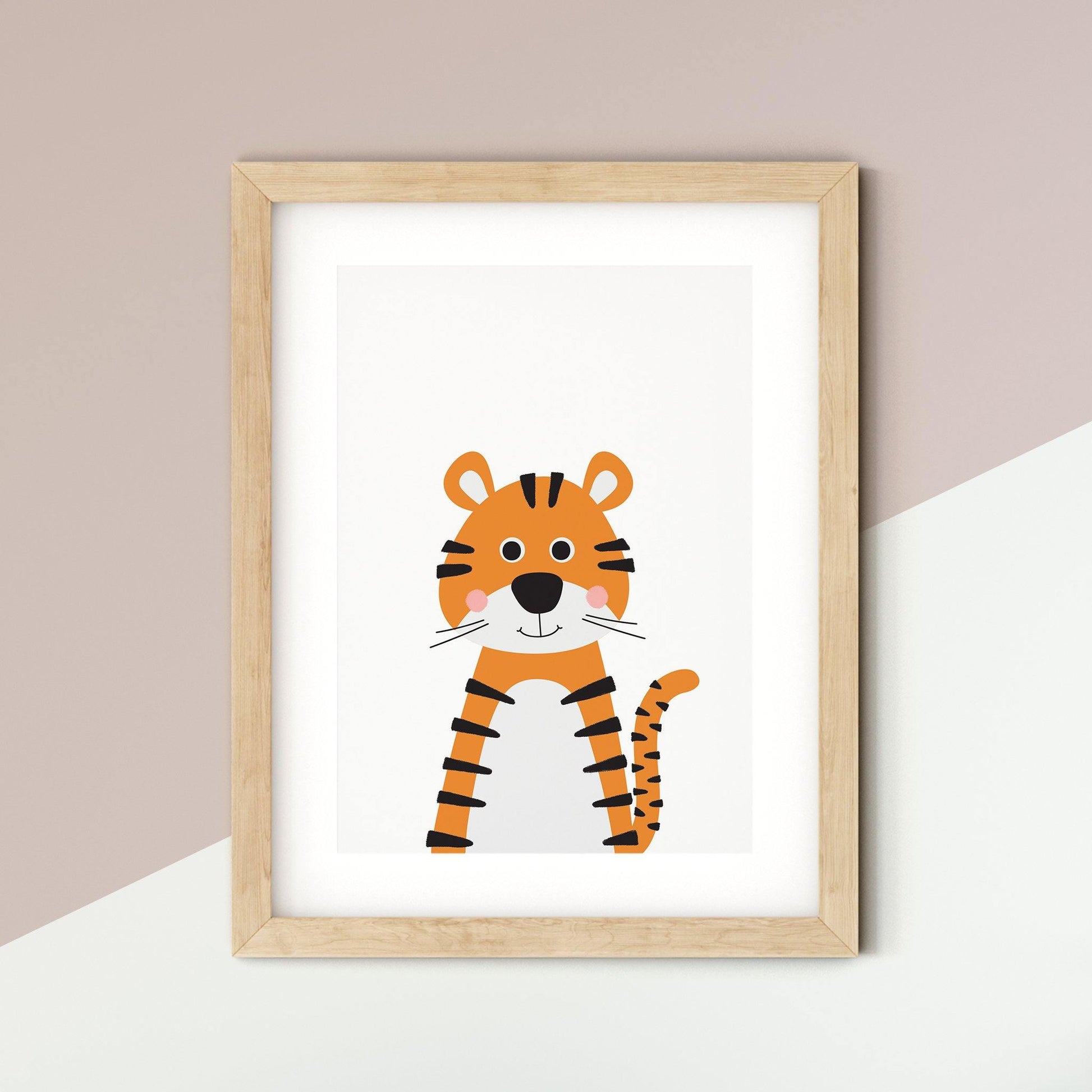 Tiger Safari Nursery Print - rabbitholeartdesigns