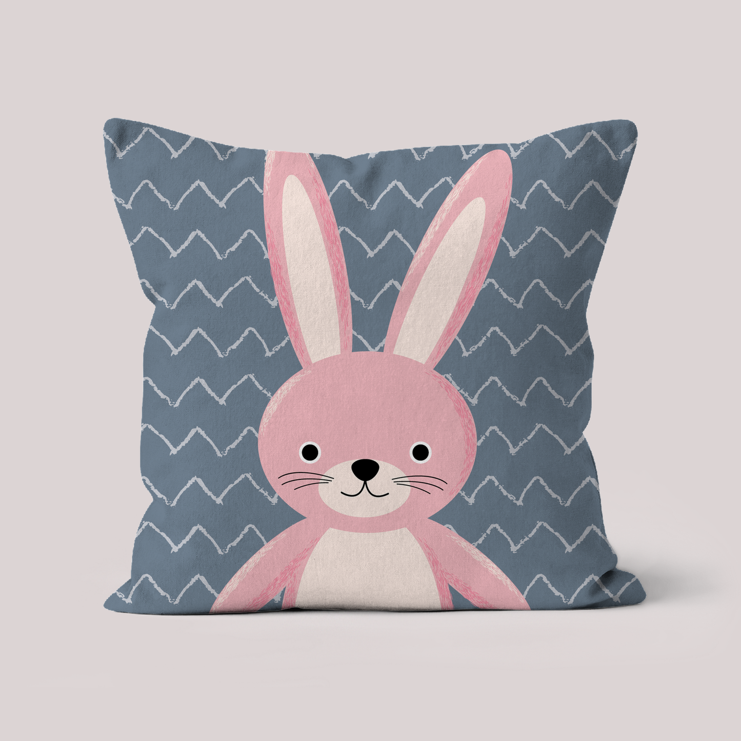 Pink Bunny Nursery Cushion