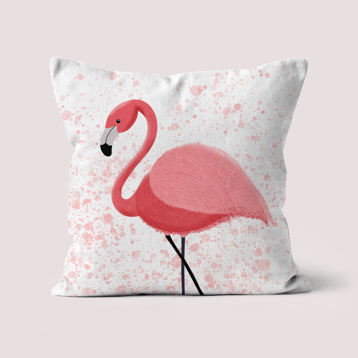 Flamingo Cushion With Fill Insert